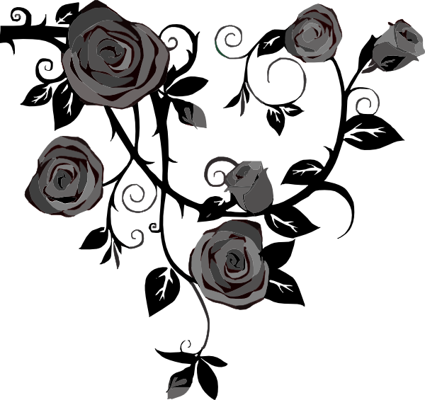 Gray Roses No Background clip art - vector clip art online ...