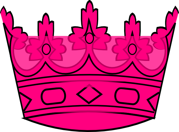 Pink Crown clip art - vector clip art online, royalty free ...