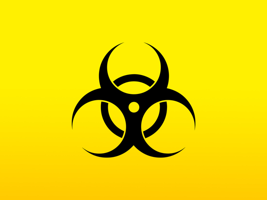 Biohazard symbol history | Iconglobe