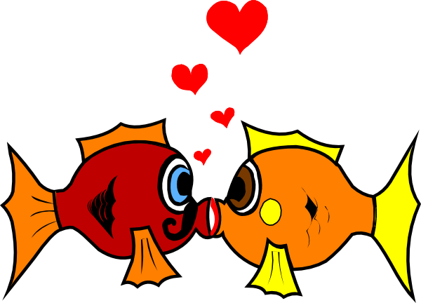 clip art of kissing fish - photo #16