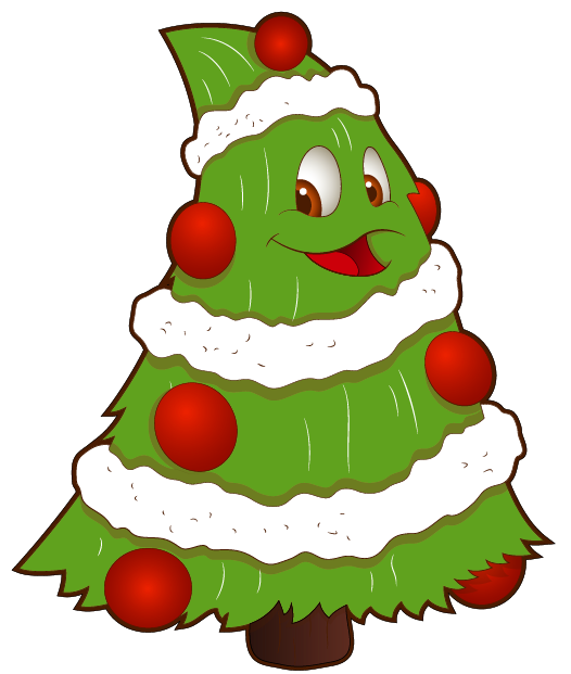 Transparent Funny Small Christmas Tree PNG Clipart