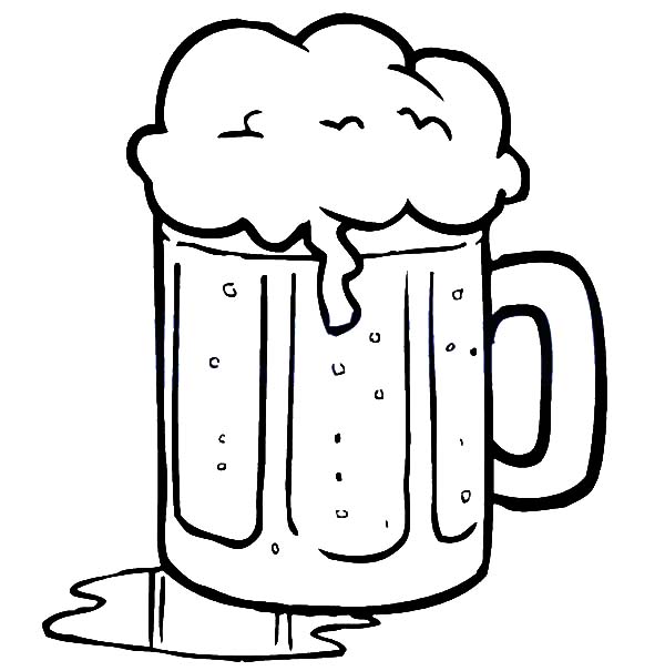 Beer Spill on Table Coloring Pages: Beer Spill on Table Coloring ...