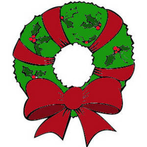 Christmas wreath clipart free