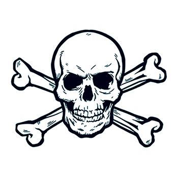 Skull And Crossbones | TattooForAWeek Temporary Tattoos Largest ...