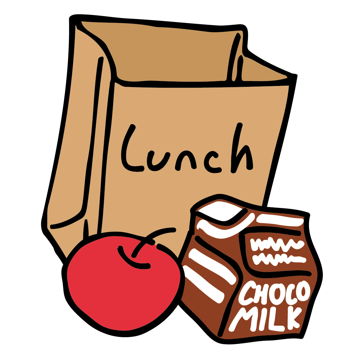 Cartoon Lunch Box Clipart