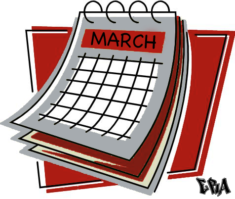529 views March Calendar Clipart
