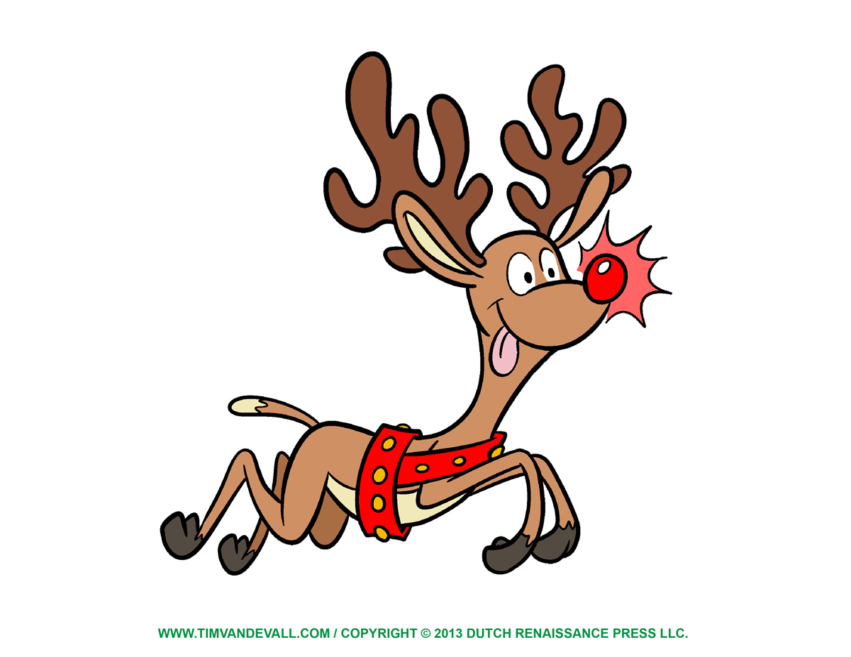 Funny reindeer clipart