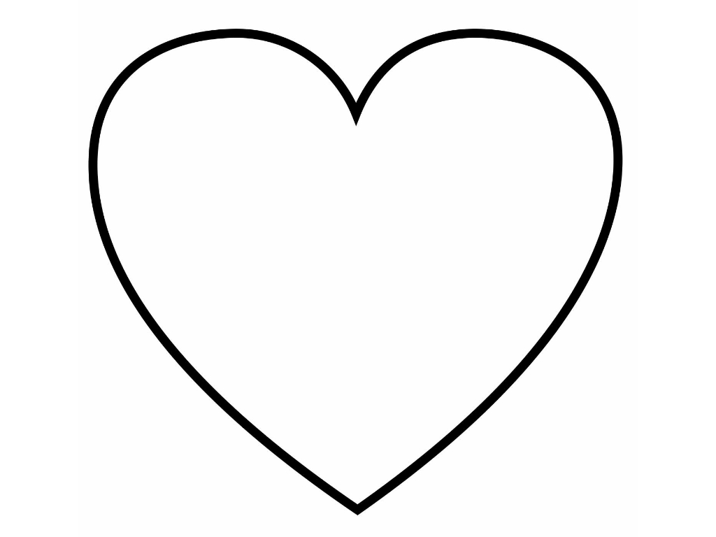 Blank Heart Clipart Best