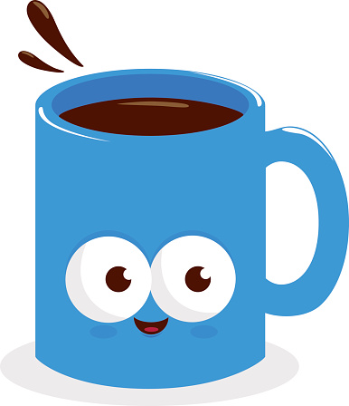 Cartoon Of The Coffee Cup Clip Art, Vector Images & Illustrations ...