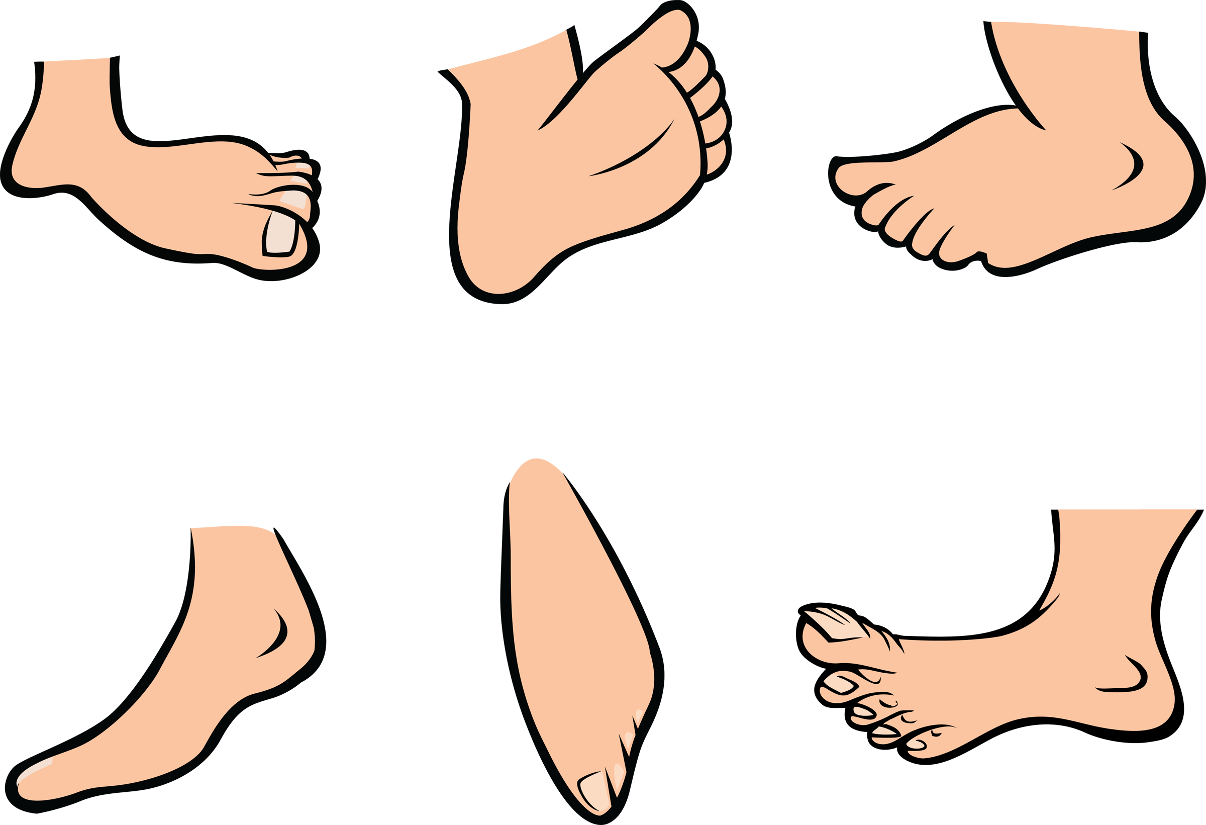 Animated foot clipart