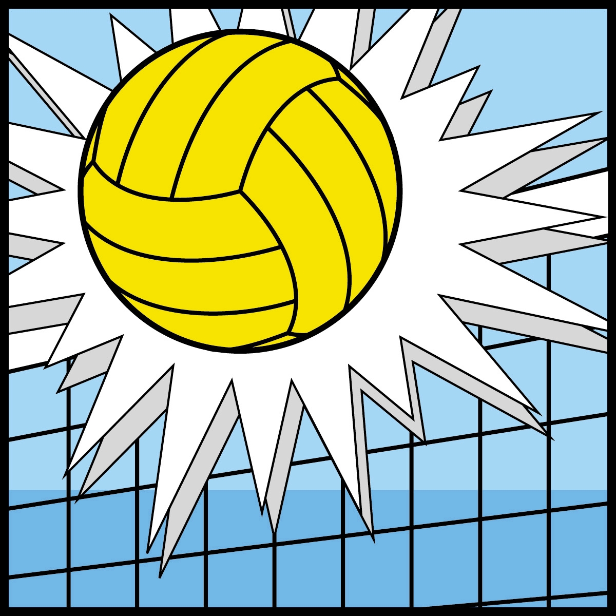 Sand Volleyball Clipart