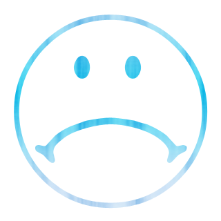 Sad Face Icon Style 1 #018169 Â» Icons Etc