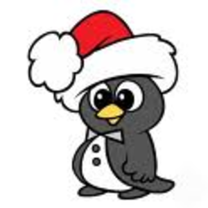 Christmas penguin clipart free