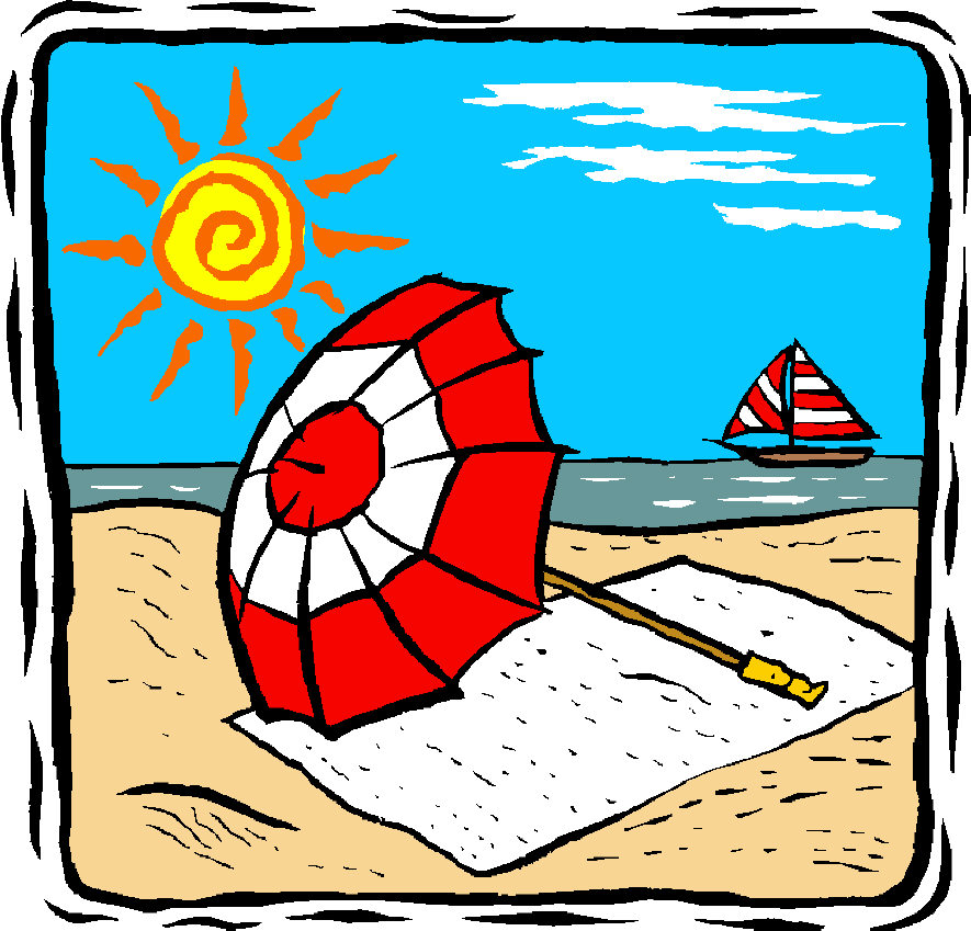 Illustration of clipart summer vacation | ClipartMonk - Free Clip ...