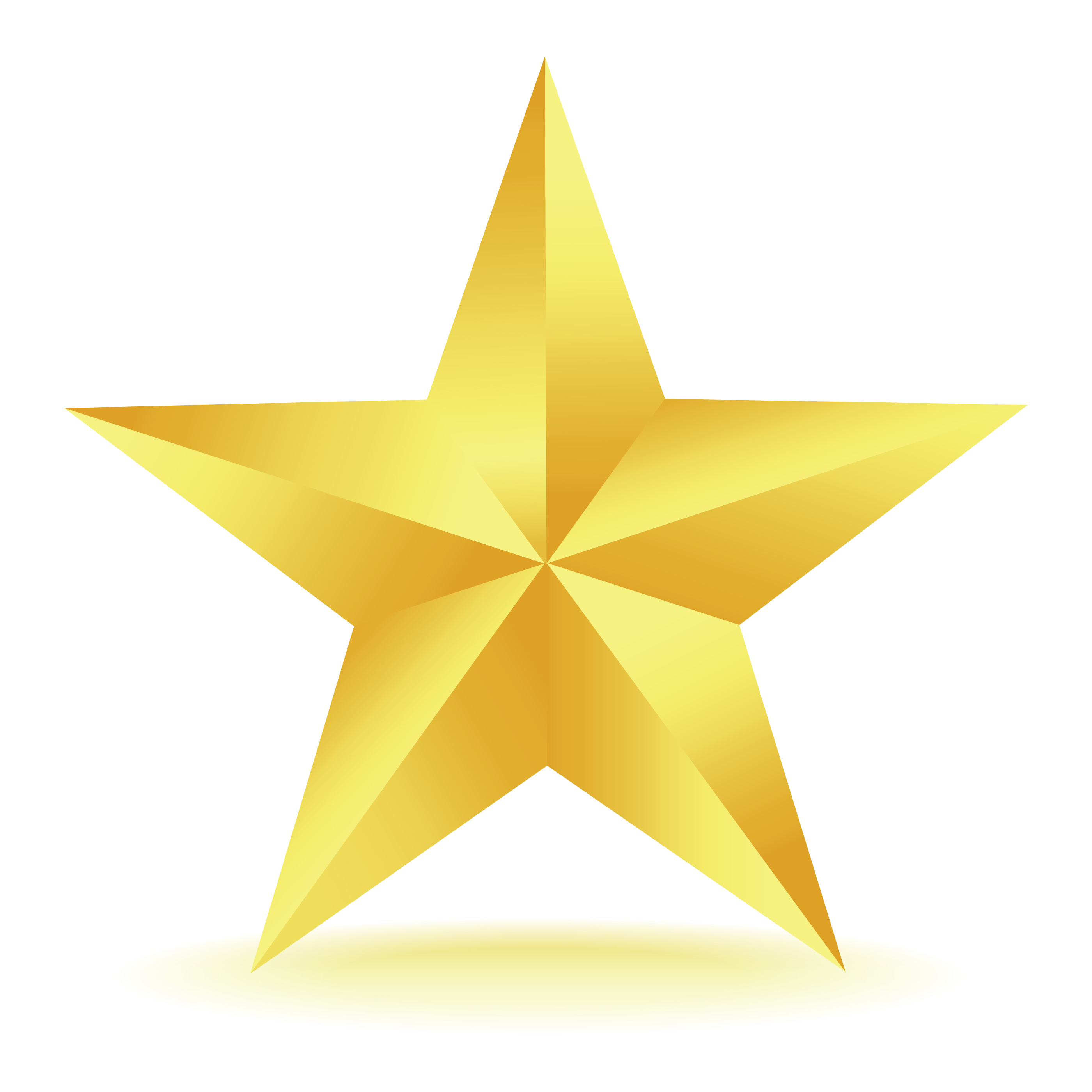 Gold all star award clipart png