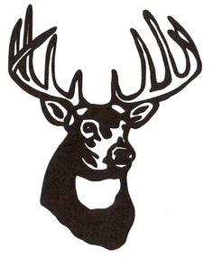 Buck head silhouette clip art