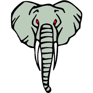 399 views Elephant head clipart images