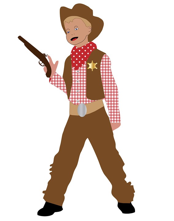 Image of Baby Cowboy Clipart #3529, Free Illustration Cowboy Kid ...
