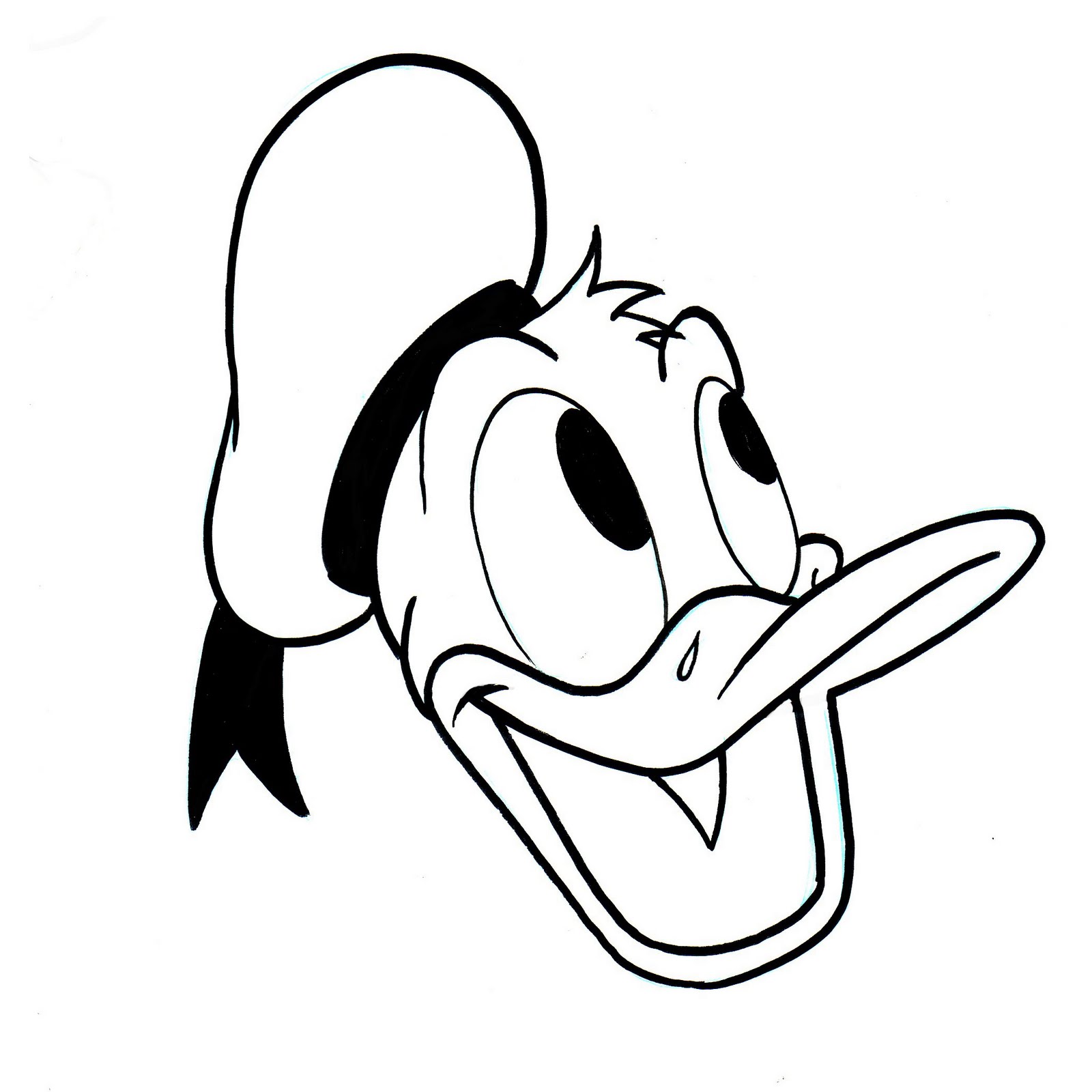 Donald duck head clipart