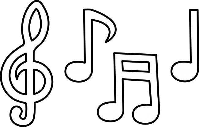 Music Notes Clipart Black And White
