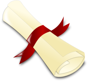Clipart diploma scroll