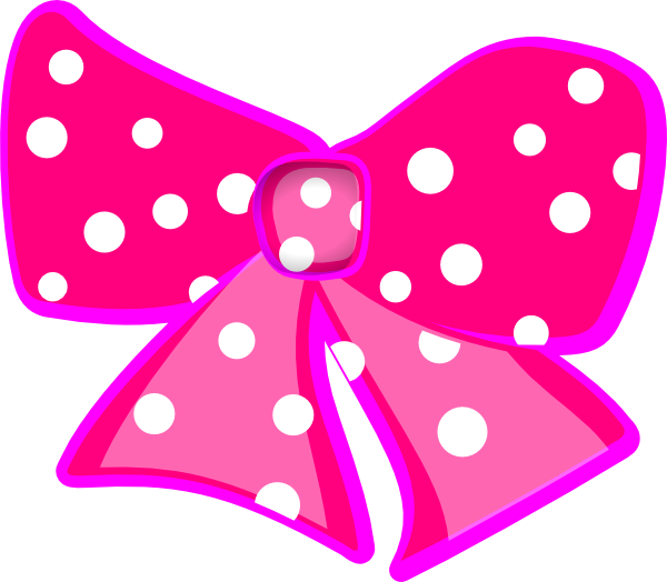 Pink and white polka dot clip art - ClipartFox