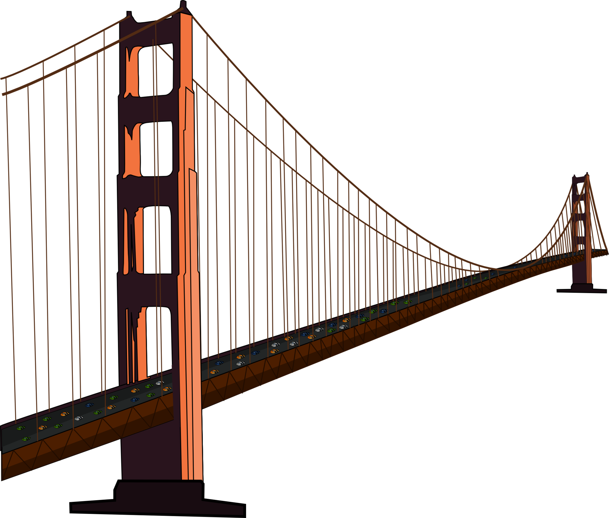 Golden Gate Bridge Drawing - ClipArt Best