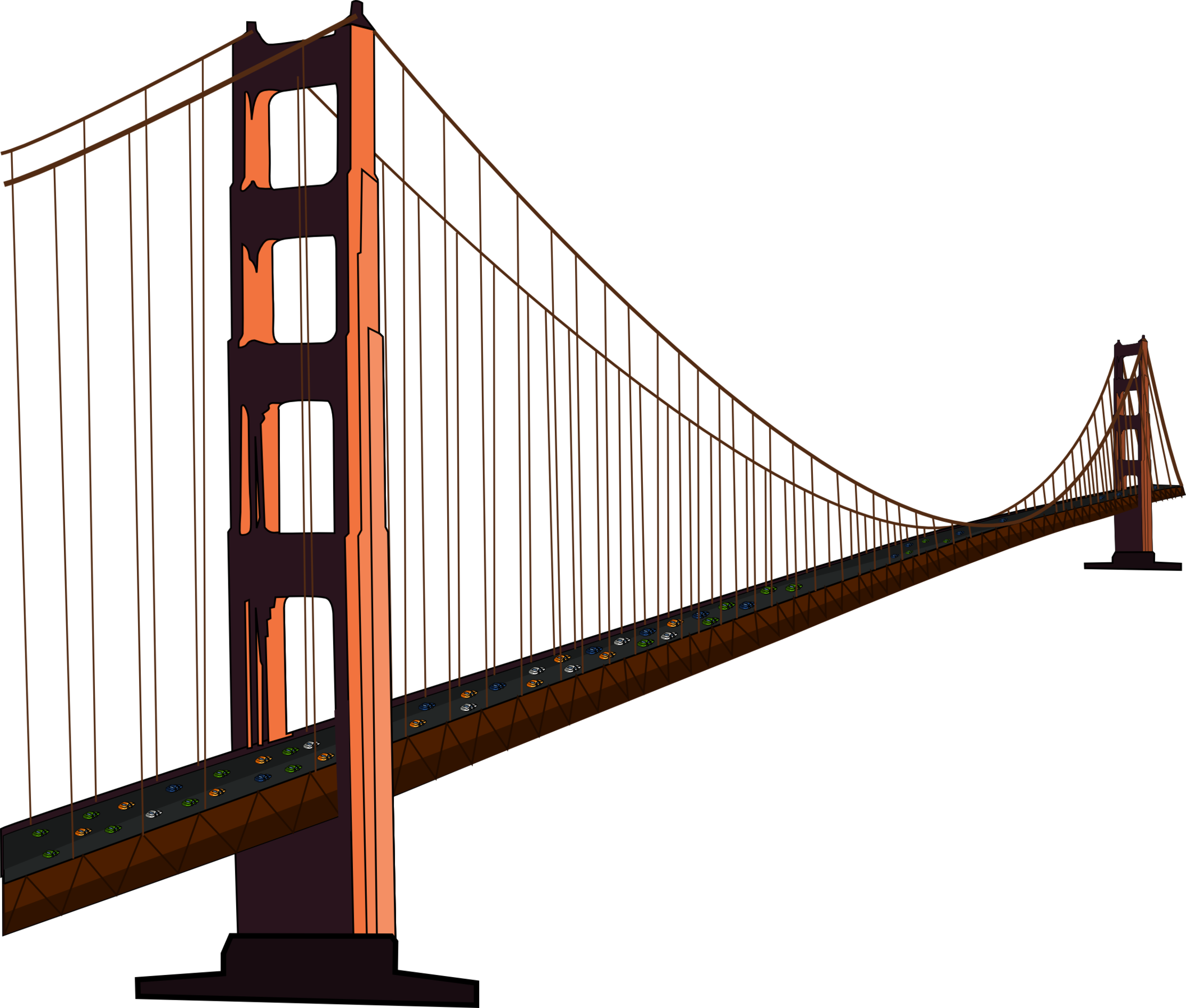 Golden Gate Bridge Drawing Clipart - Free to use Clip Art Resource