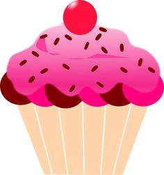Cartoon, Birthdays and Birthday cupcakes
