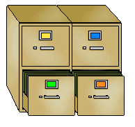 Black File Cabinet Clipart