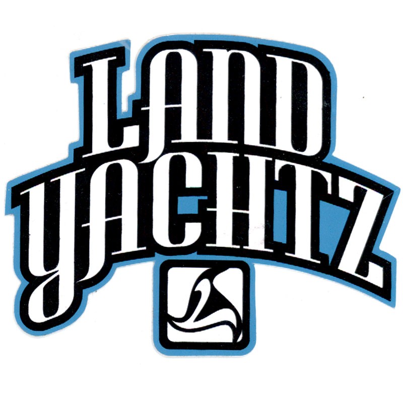 Landyachtz Blue Letter Logo Sticker