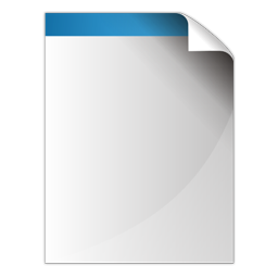 Document empty Icon | Blue Bits Iconset | Icojam
