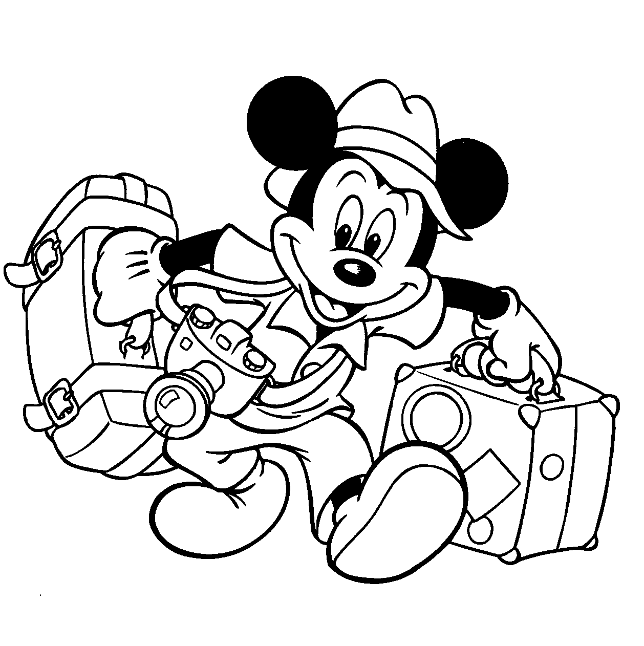 Mickey Mouse Colouring Pages