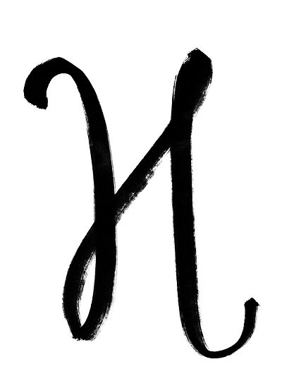 The Letter H" by alphabeautiful | Redbubble