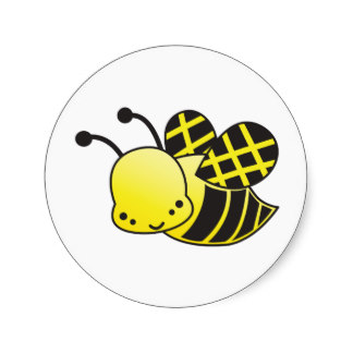 Honey Bee Stickers, Honey Bee Sticker Designs