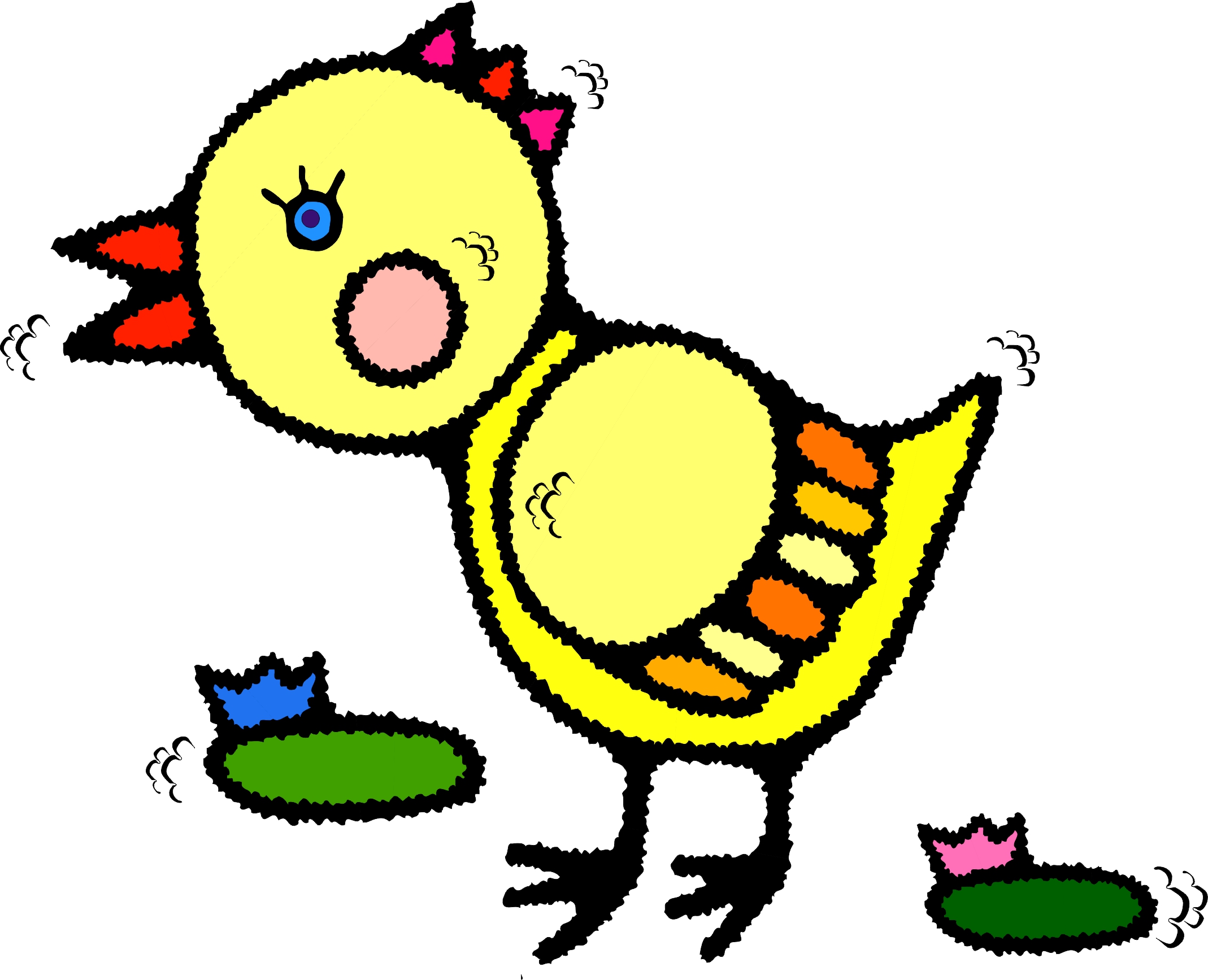 animated chicken clipart - photo #48