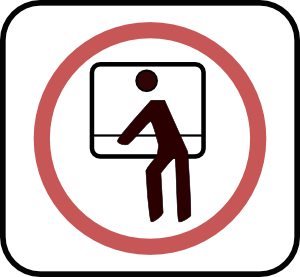 792 views Arking Don T Lean Out Of The Window clip art - vector clip art ...