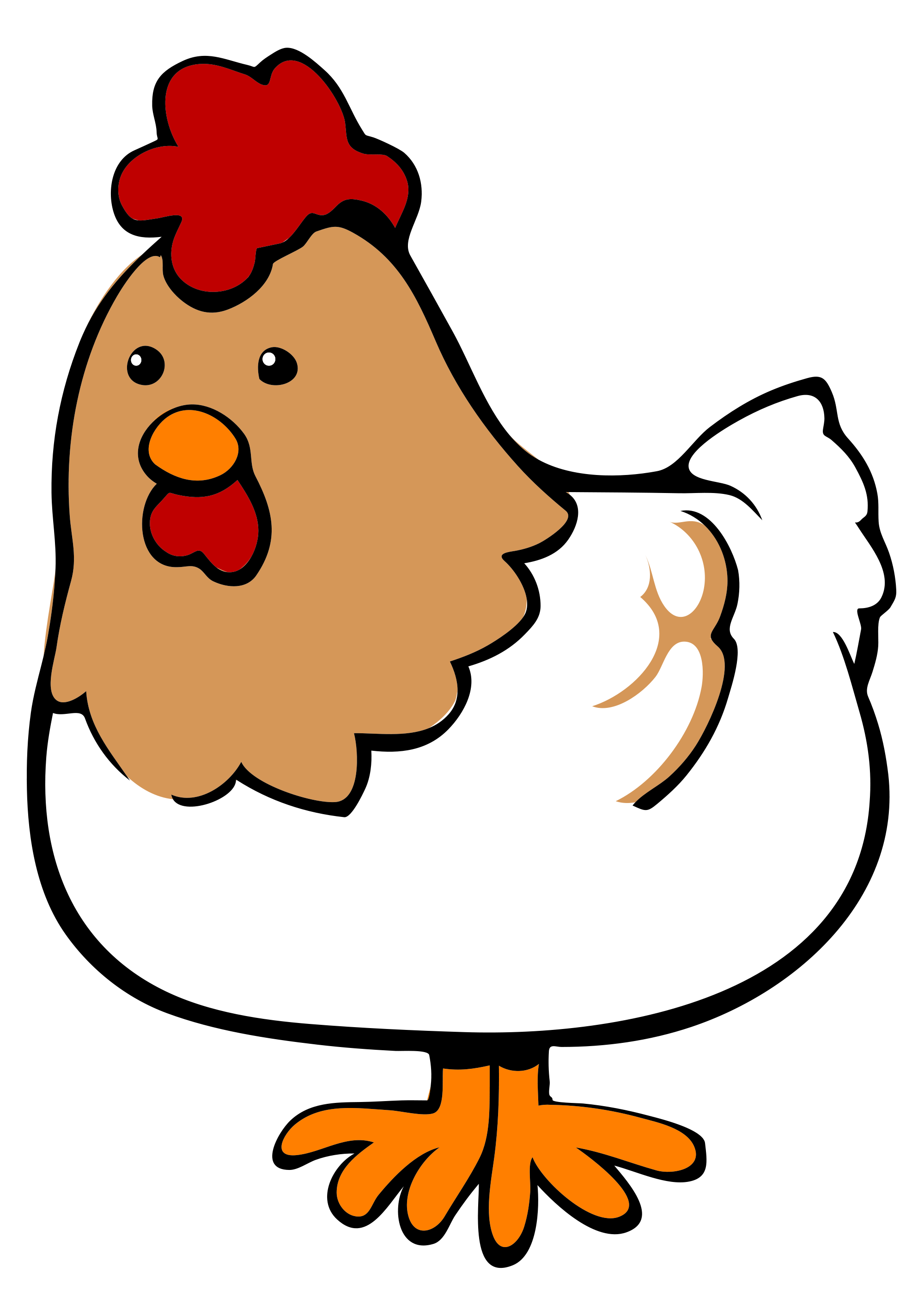 free clip art cartoon chicken - photo #49