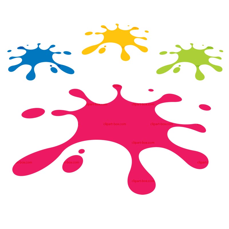 Paint Splatter Clip Art - Tumundografico