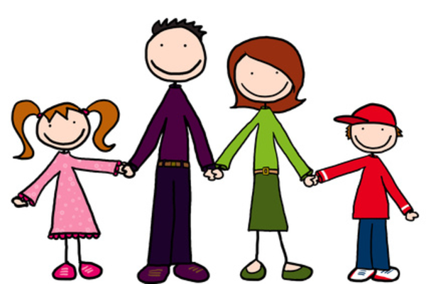 Family animated clipart