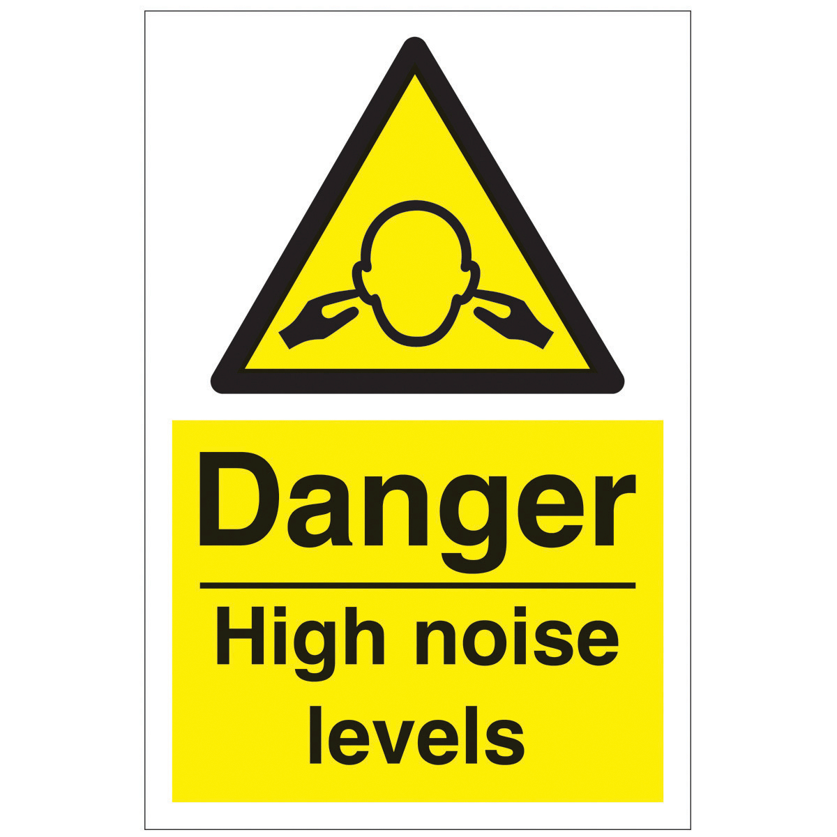 Danger High Noise Levels Safety Sign - Hazard & Warning Sign from ...