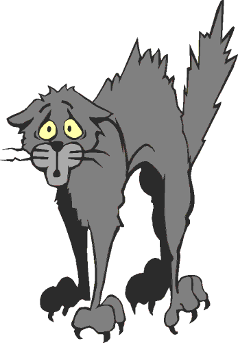 scary cat clipart free - photo #43