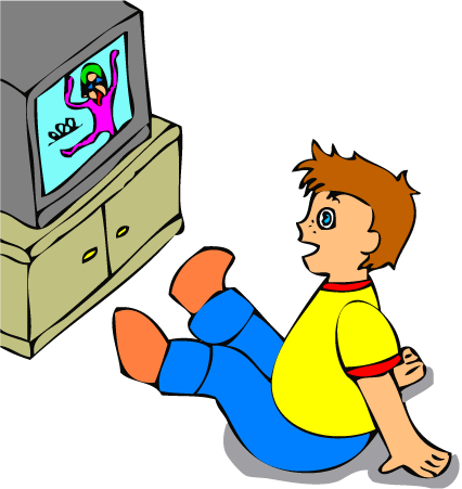 Watching Tv Clipart - Free Clipart Images
