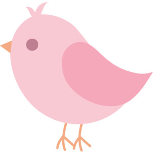Cute Pink Bird Clip Art Free Clip Art - Polyvore