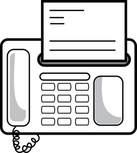 of a fax machine. Clip art - Free Clipart Images