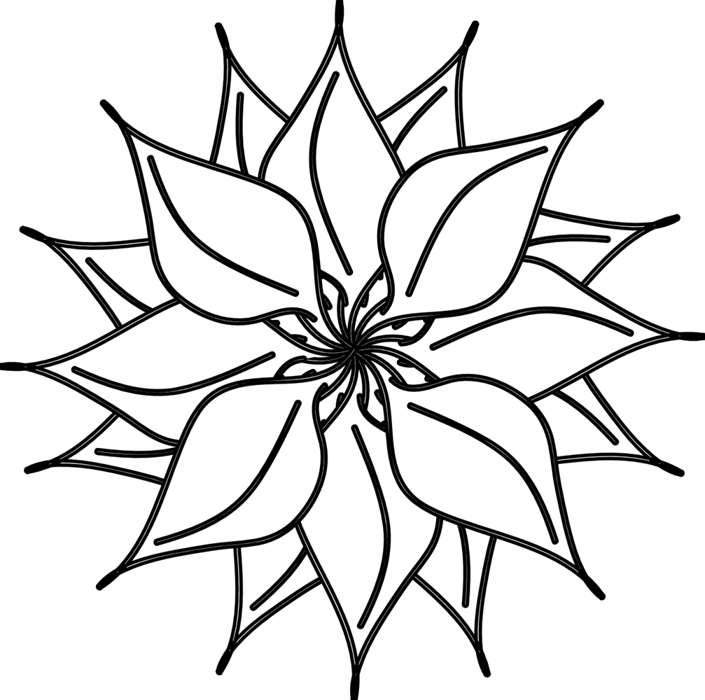 Flower black and white flower black and white flowers clipart free ...