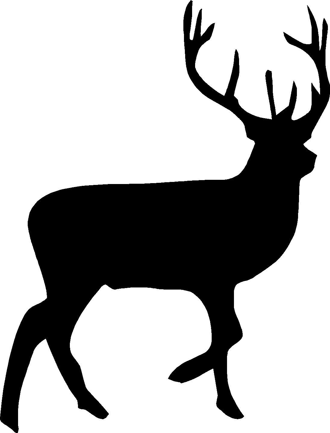 Clipart deer silhouette
