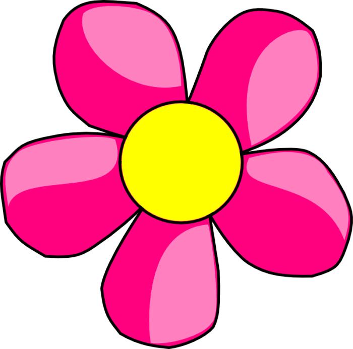 Pink Clip Art Flower - ClipArt Best