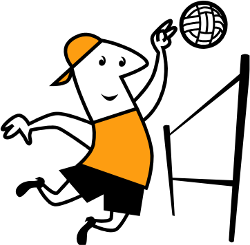 Beach Volleyball Clip Art - Free Clipart Images