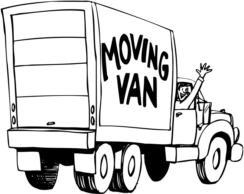 Clip Art Moving Van - Free Clipart Images